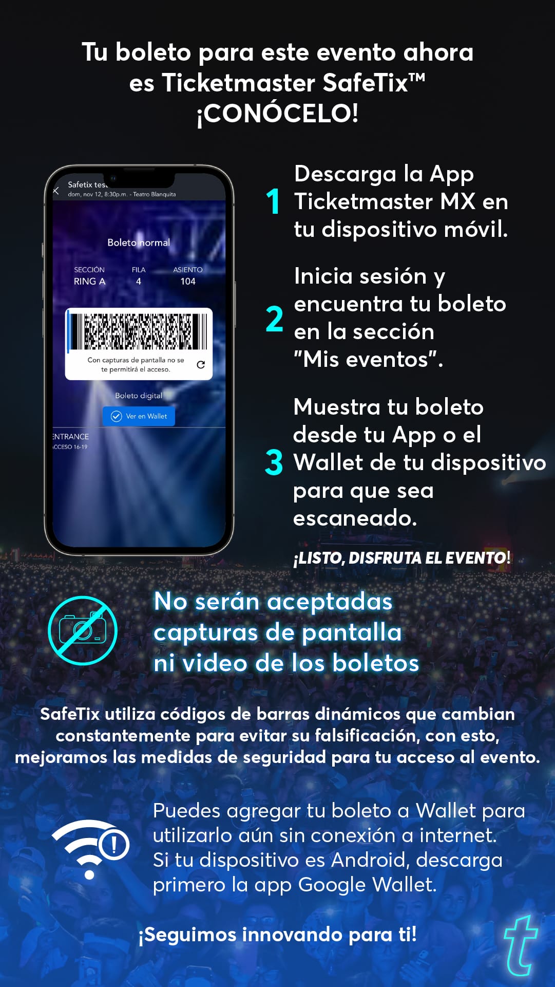 Safetix Ticketmaster México Guias