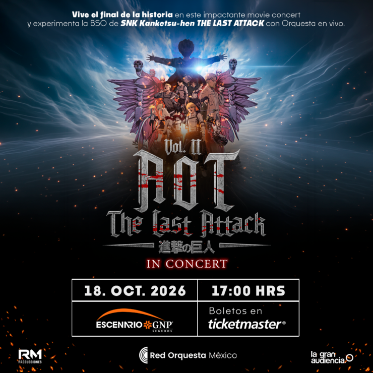 Attack On Titans en el Escenario GNP Seguros 2026