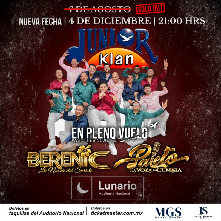 Junior Klan en el Lunario del Auditorio Nacional 2026
