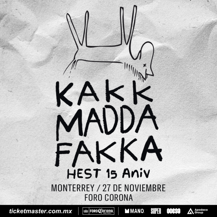 Kakkmaddafakka en el Foro Corona MTY 2026