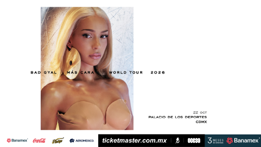 Bad Gyal en el Palacio de los Deportes Ticket2Ride 2026