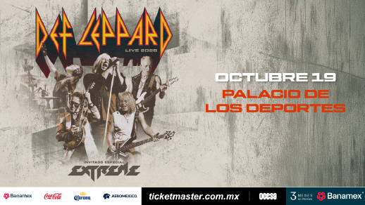 Def Leppard en el Palacio de los Deportes Ticket2Ride 2026