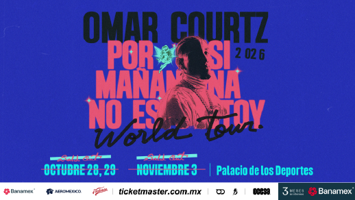 Omar Courtz en el Palacio de los Deportes Ticket2Ride 2026