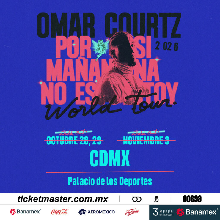 Omar Courtz en el Palacio de los Deportes Ticket2Ride 2026