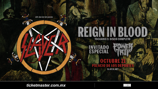 Slayer en el Palacio de los Deportes Ticket2Ride 2026